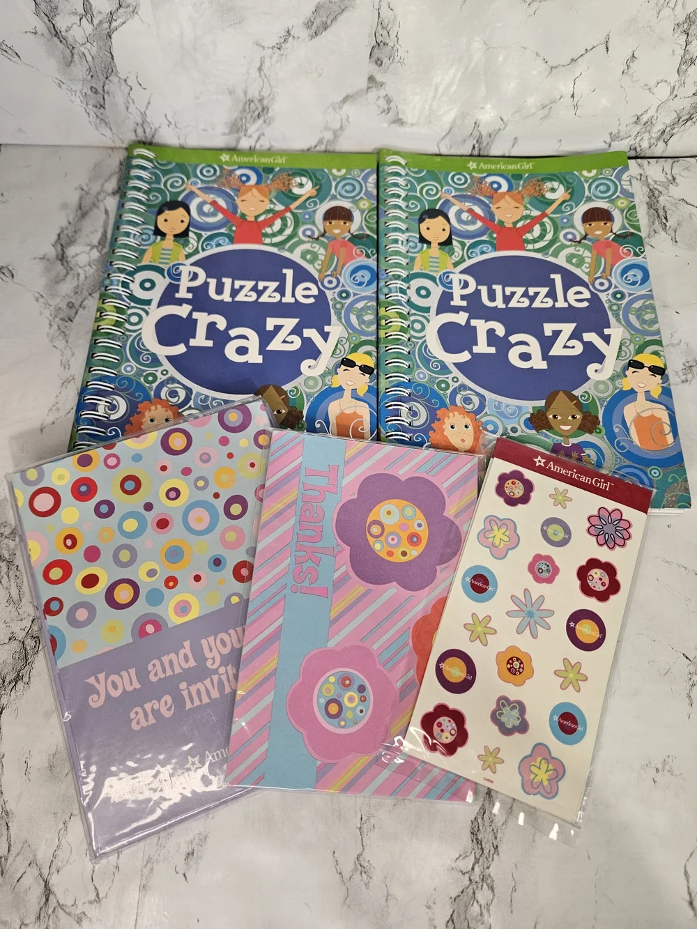 American Girl Puzzle Crazy Books, Stickers and cards